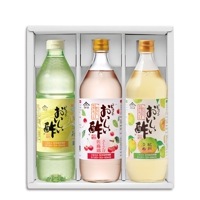 ギフト箱3本セット-21 おいしい酢 955ml×1本 おいしい酢 さくらんぼ佐藤錦 900ml×1本 おいしい酢紀州うめ 900ml×1本 酢 お酢 調味料 ギフト 季節限定 贈り物 飲む酢 飲むお酢 ビネガー ドリンク 健康