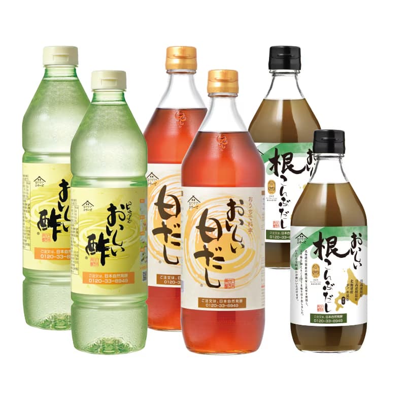 だしDセット おいしい酢 955ml×2本 おいしい白だし 900ml×2本 おいしい