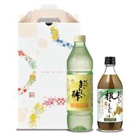 花つづり-4 ギフトセット おいしい酢 955ml×1本 おいしい根こんぶだし 500ml×1本 酢 お酢 調味料 ギフト 贈り物 お中元 お歳暮 父の日 夏のギフトセット 期間限定