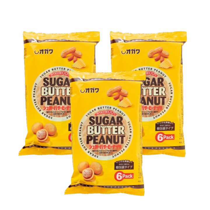 シュガーバターピーナッツ（18g×6袋入）×3袋 お菓子 個包装