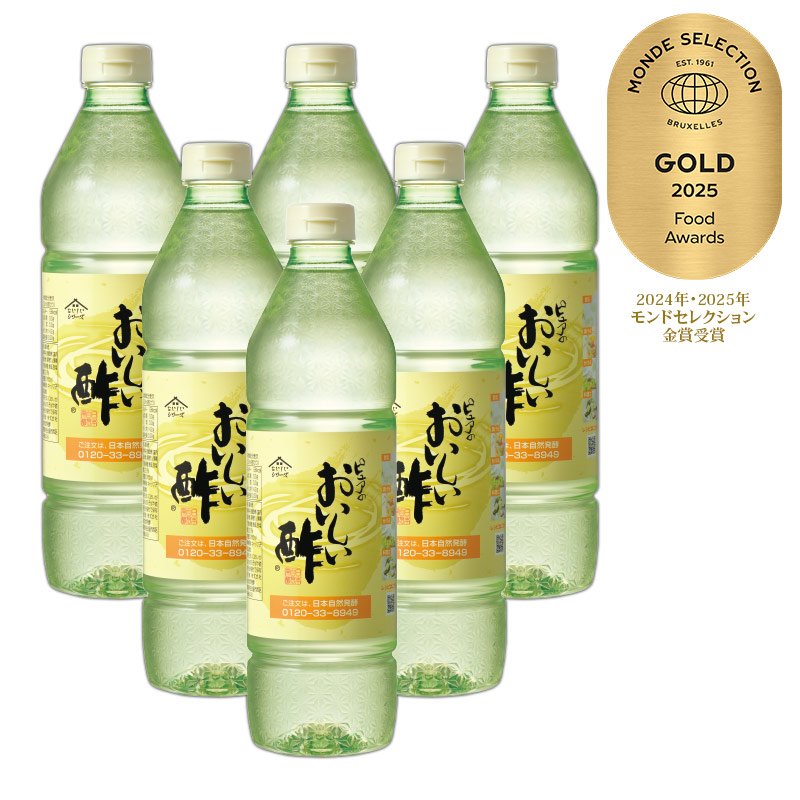 〇新聞をご覧いただいたお客様限定 おいしい酢 955ml×6本 [2601]