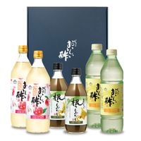 WEB限定ギフト-だしセット7 おいしい酢 955ml×2本 おいしい酢山梨白桃 900ml×2本 おいしい根こんぶだし 500ml×2本 酢 お酢 調味料 ギフト箱6本セット ギフト ギフトセット 季節限定 贈り物 お中元 飲む酢 飲むお酢