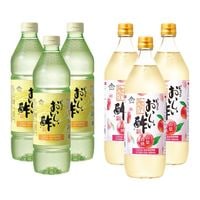 お酢Hセット おいしい酢 955ml×3本 おいしい酢山梨白桃 900ml×3本 計6本 酢 お酢 調味料 夏とくキャンペーン 送料無料 期間限定