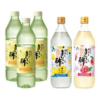 お酢Nセット おいしい酢 955ml×3本 おいしい酢瀬戸内レモン 900ml×1本 おいしい酢山梨白桃 900ml×1本 計5本 酢 お酢 調味料 夏とくキャンペーン 送料無料 期間限定