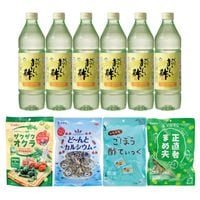 【WEB限定】おいしい酢 6本 お菓子満喫セット おいしい酢 955ml×6本 ザクザクオクラ 43g×1袋 どーんとカルシウム 300g×1袋 ごぼう酢てぃっく 28g×1袋 正直者まめ夫 230g×1袋 計10点 送料無料 酢 菓子 おやつ