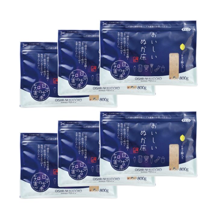 おいしいぬか床 800g×6袋 食品 ぬか漬け 糠漬 秋のサンキュー！セールキャンペーン！！ 約19%OFF