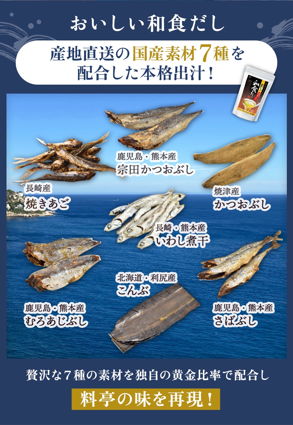 おいしい和食だし 192g（8g×24袋）×3袋 調味料 だし 和食だし 出汁 粉末 だしパック だしの素