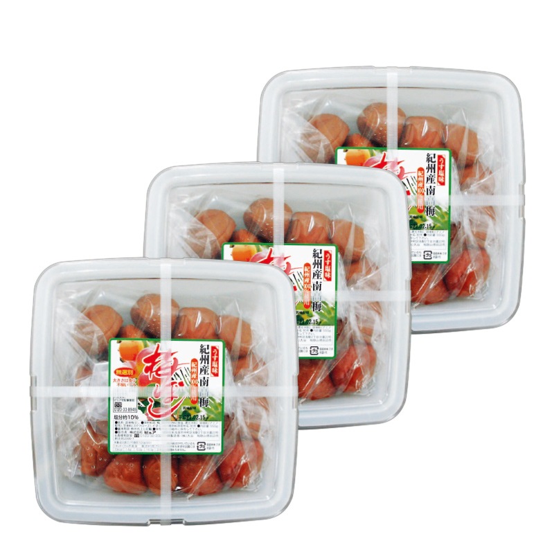 うす塩味梅ぼし 360g×3箱 食品 梅干し 梅 うす塩 紀州産南高梅 ごはんのお供 漬物