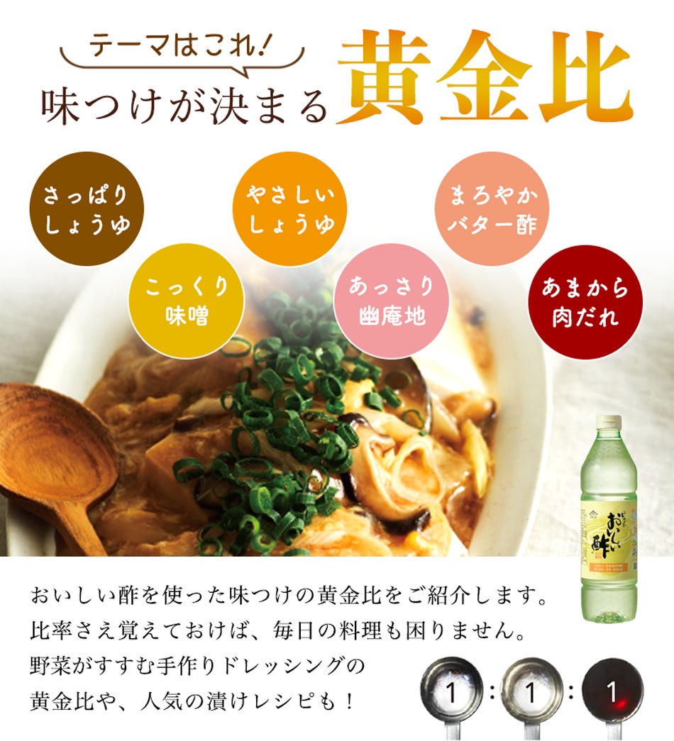 料理の味つけに自信がもてる おいしい酢の黄金比レシピ (○レシピ本のみの発送はゆうパケットとなります。) 酢 お酢 レシピ本