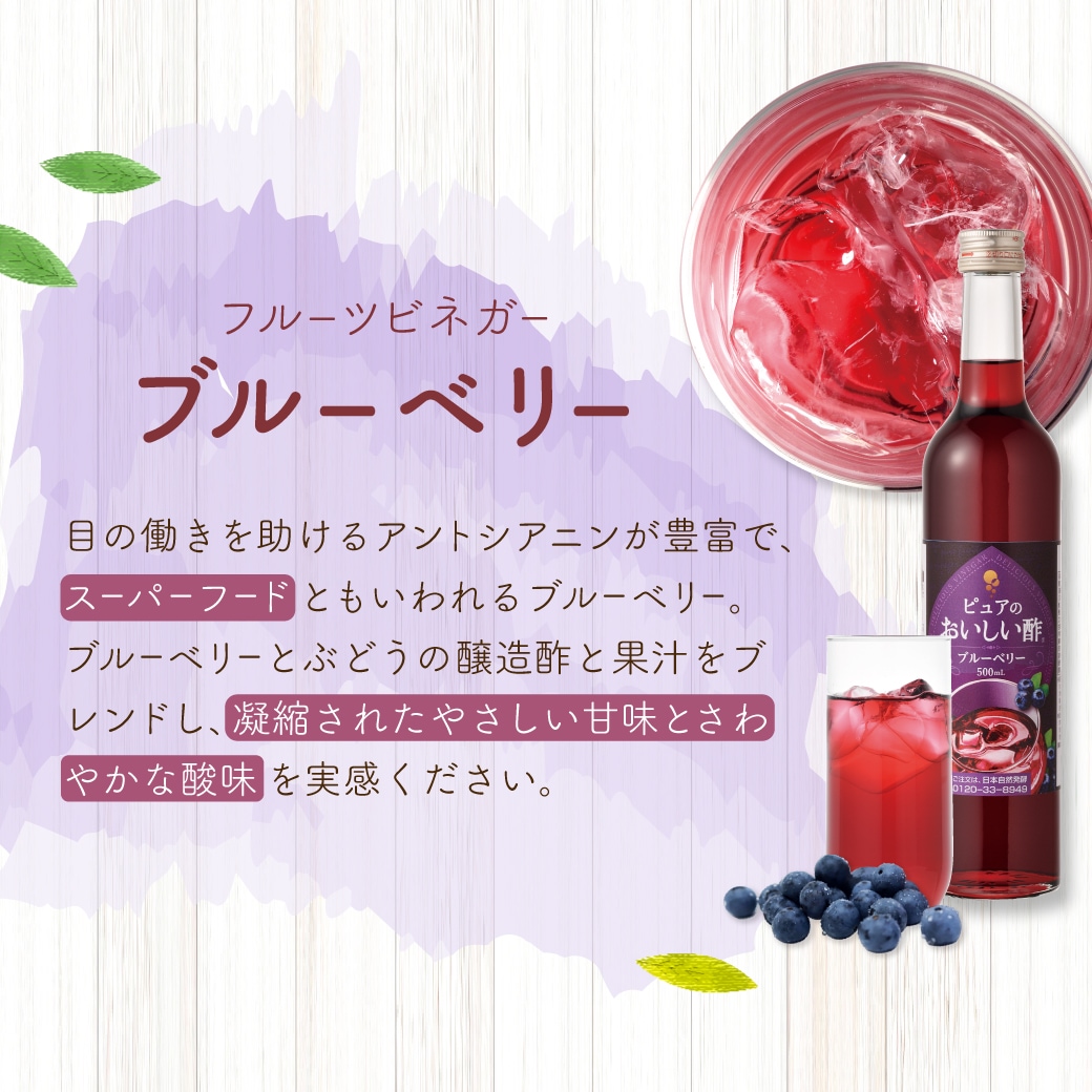 おいしい酢フルーツビネガー 3種 6本セット （ ザクロ 500ml×2本 ブルーベリー 500ml×2本 アセロラ 500ml×2本 ） フルーツビネガー 果実酢 飲む酢 飲むお酢 ビネガー