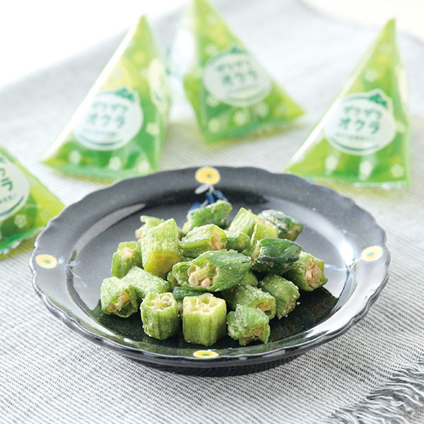ザクザクオクラ 50g×3袋 オクラ  個包装 国産  かつお うめ スナック 菓子