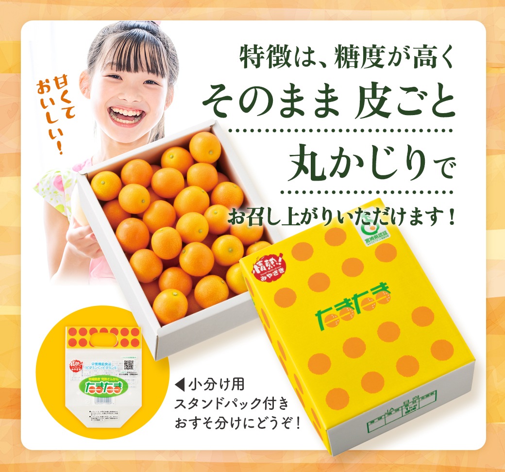 【予約商品】完熟きんかん たまたま 1kg（約50個） 果物 産地直送 期間限定