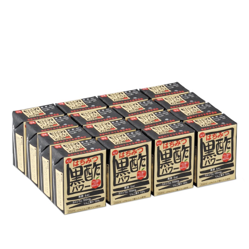 はちみつ黒酢パワー 1ケース（200ml×16本） ドリンク 飲料 飲む酢 飲むお酢 ビネガー 黒酢 蜂蜜