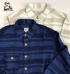 MOMOTARO JEANS 05-227 コットンリネン・ヘリンボーンシャツ