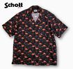 Schott 3115055 HAWAIIAN SHIRT FLAMINGO