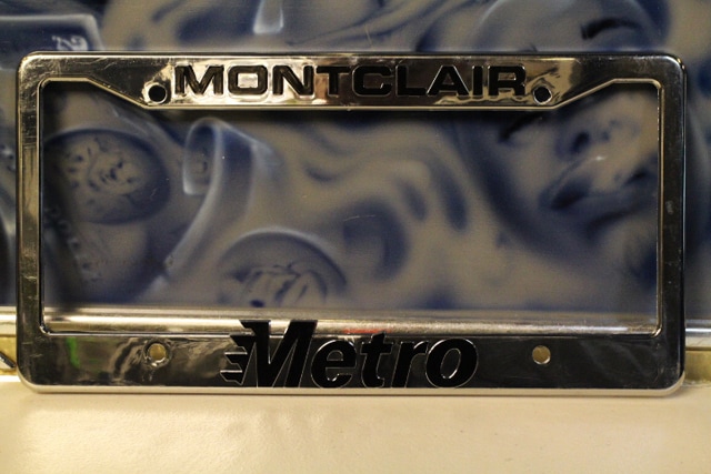 MONTCLAIR METRO license plate frame