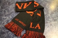 LOS ANGELES LA scarf ޥե顼 / black&red