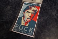 trump parody sticker (feelings)