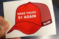 OSSANTHEHOOD vinyl sticker (tacos)