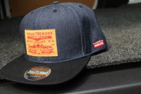 OSSANTHEHOOD snapback cap (indigo) / indigo denim