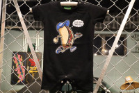 OSSANTHEHOOD infant tee & romper (f-yeah) / black