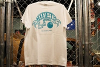 NICETY Tshirt (8ball) / white & turquoise