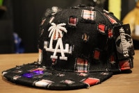 HEADLINE LA strapback cap / black denim