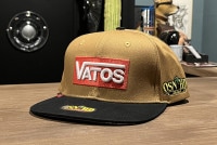 OSSANTHEHOOD snapback cap (vatos) / camel & black