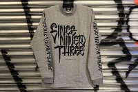 "SINCE NINETY THREE" 10.2oz. ultra heavyweight LS Tshirt / gray