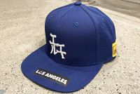 OSSANTHEHOOD snapback cap (katakana-LA) / royal