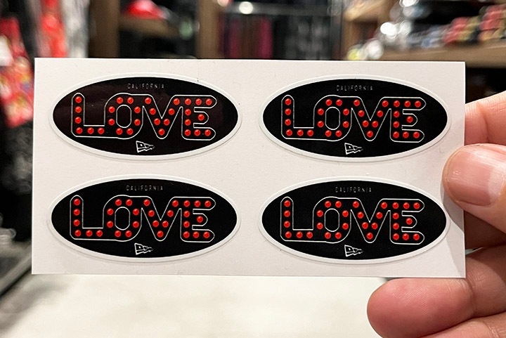 OSSANTHEHOOD vinyl sticker (cali_love) / 4 x small