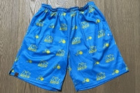 NICETY mesh shorts (star) / blue & yellow