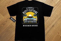 WISEMEN brand Tshirt (Sunset) / black