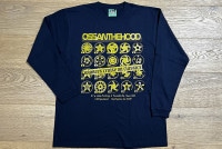 OSSANTHEHOOD longsleeve Tshirt (rim) / navy