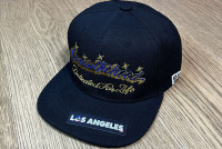 OSSANTHEHOOD snapback cap (dedicated) / black x blue