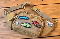 NICETY patched sling bag / khaki 