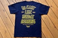 NICETY 7.2oz heavyweight Tshirt (easy) / navy x yellow