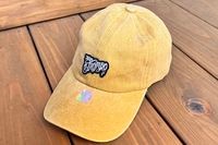 Tacos El Trompo cotton dad hat (script) / mustard 