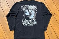 OSSANTHEHOOD longsleeve Tshirt (tat&taco) black & white
