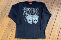Tacos El Trompo longsleeve Tshirt (trompo) / black x white