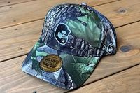 OSSANTHEHOOD camo dad hat (og face)