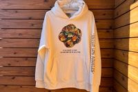 Tacos El Trompo 13oz pile lined hoodie (real thing) / off white