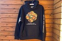 Tacos El Trompo 13oz pile lined hoodie (real thing) / black
