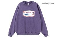 OSSANTHEHOOD 12oz. crewneck sweat (postal) / washed purple