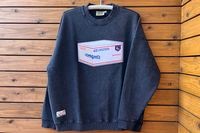 OSSANTHEHOOD 12oz. crewneck sweat (postal) / washed black