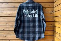 NICETY check flannel shirt / black