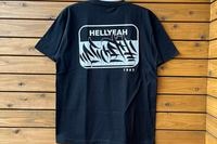 NICETY 7.2oz heavyweight Tshirt (hellyeah) / black x white