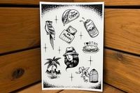 Benjie Escobar mini sticker 8pcs sheet (flash)