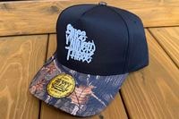 NICETY curved snapback cap (since) black camo