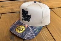 NICETY curved snapback cap (since) khaki camo